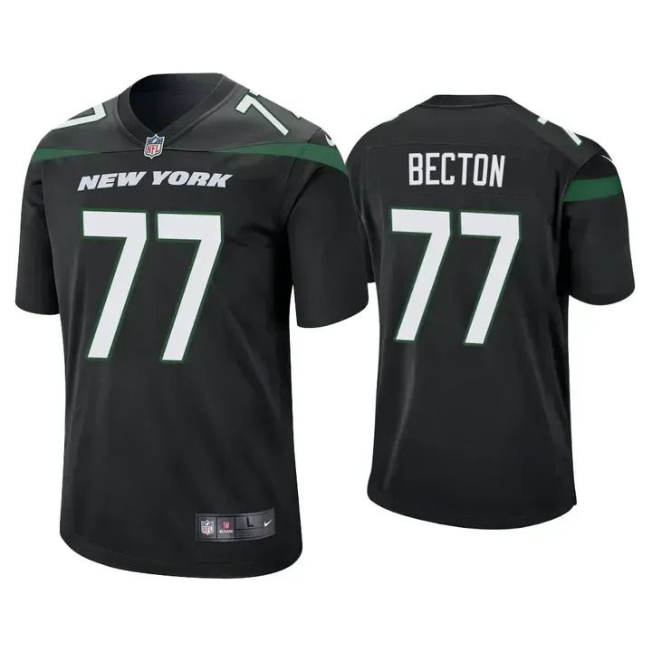 Men New York Jets #77 Mekhi Becton Nike Black Player Game NFL Jersey->new york jets->NFL Jersey